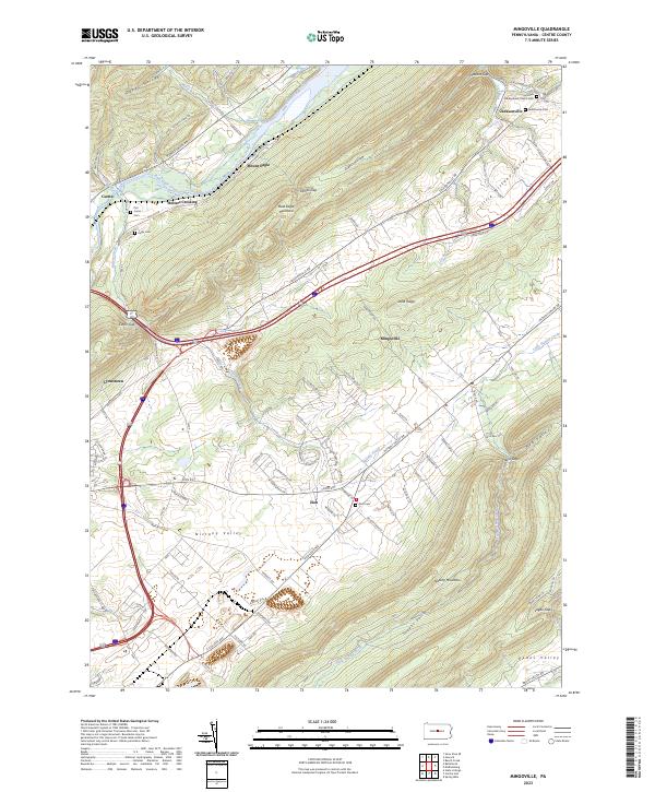 USGS Topographic Map – Mingoville