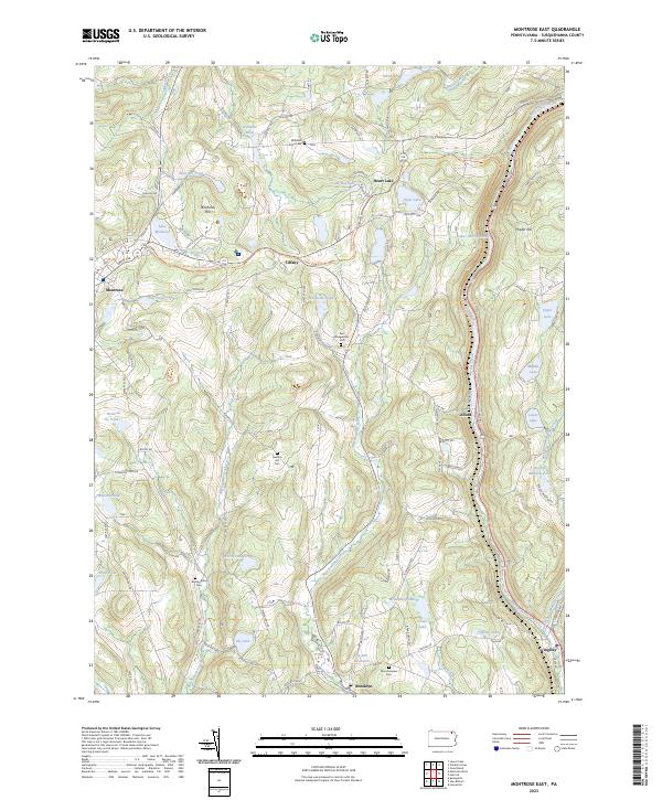 USGS Topographic Map – Montrose East