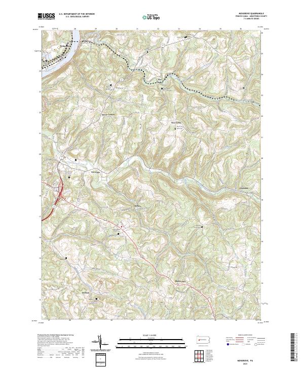 USGS Topographic Map – Mosgrove