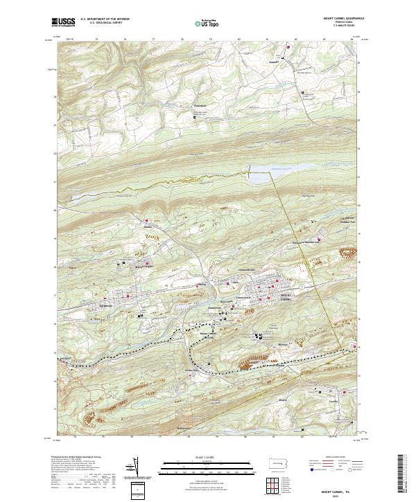 USGS Topographic Map – Mount Carmel