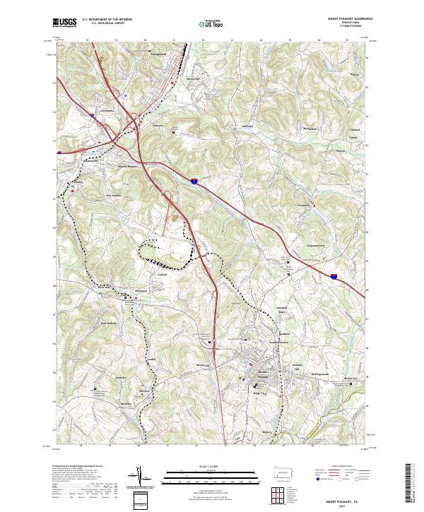USGS Topographic Map – Mount Pleasant