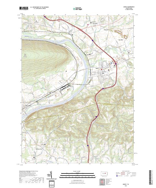 USGS Topographic Map – Muncy