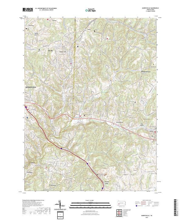 USGS Topographic Map – Murrysville