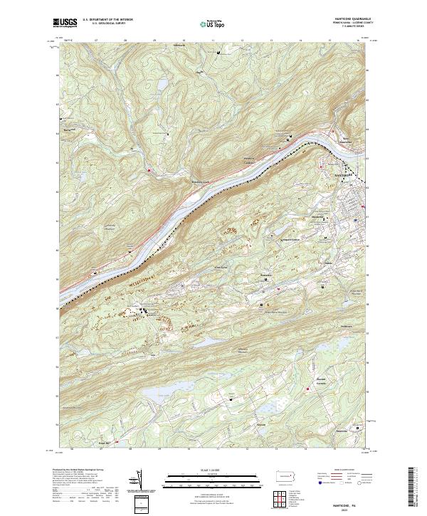 USGS Topographic Map – Nanticoke