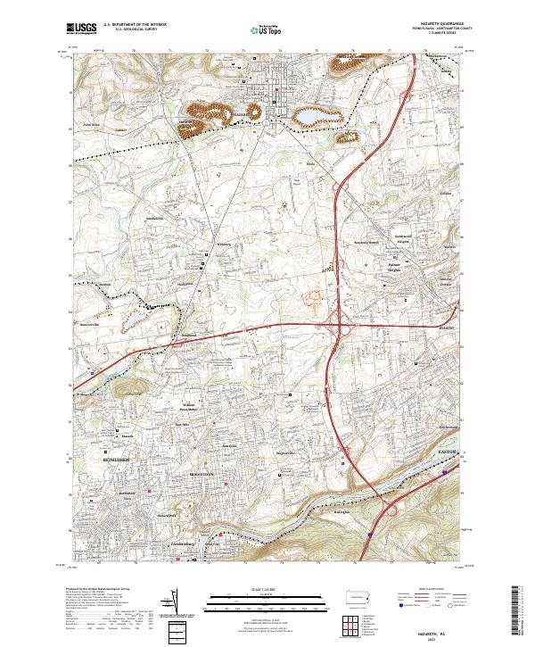 USGS Topographic Map – Nazareth