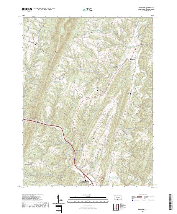 USGS Topographic Map – Needmore