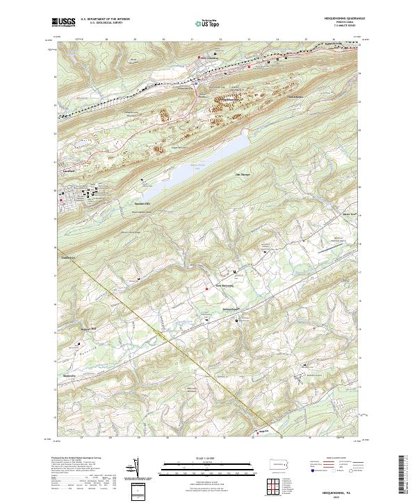 USGS Topographic Map – Nesquehoning
