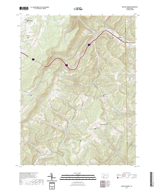 USGS Topographic Map – New Baltimore