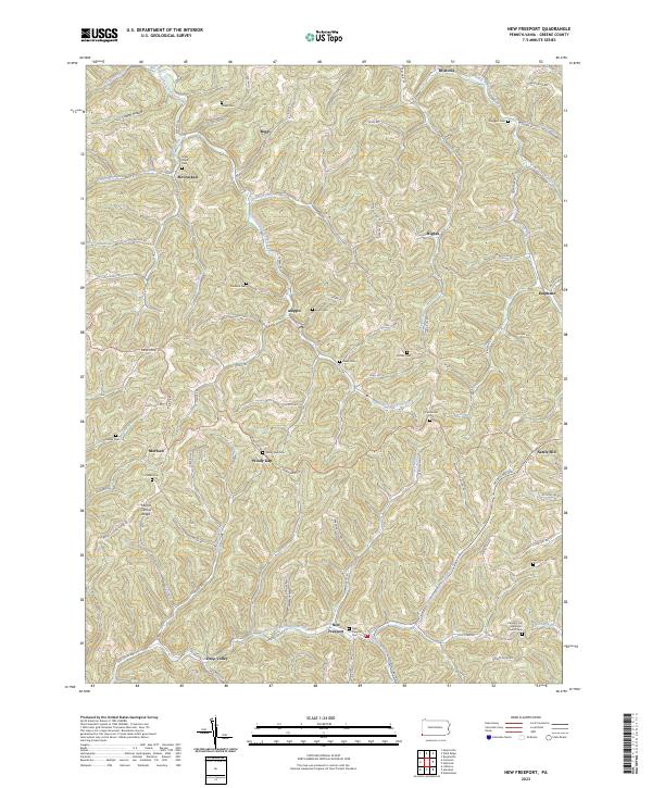 USGS Topographic Map – New Freeport