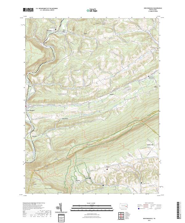 USGS Topographic Map – New Ringgold