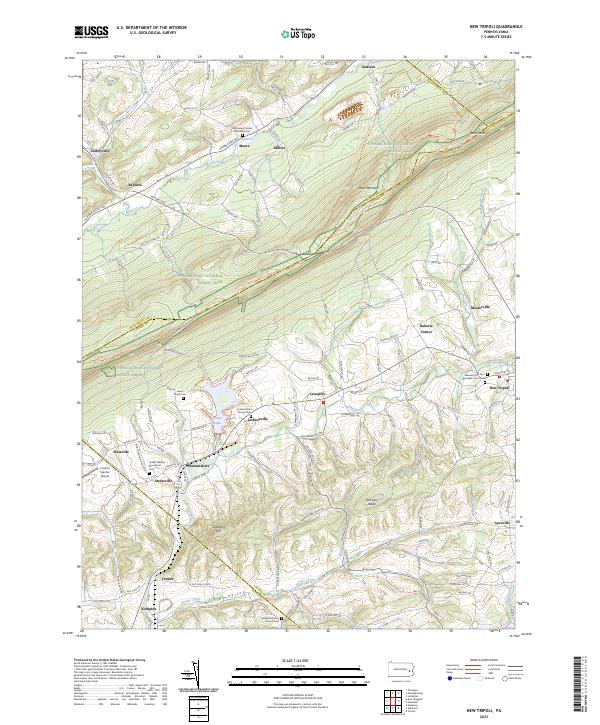 USGS Topographic Map – New Tripoli