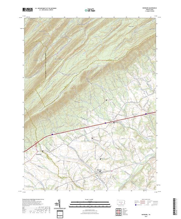USGS Topographic Map – Newburg