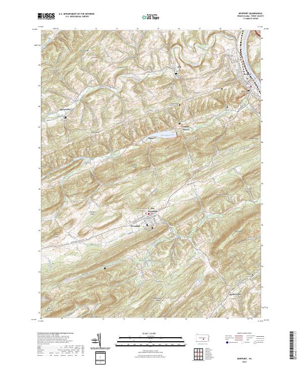 USGS Topographic Map – Newport