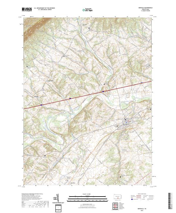 USGS Topographic Map – Newville