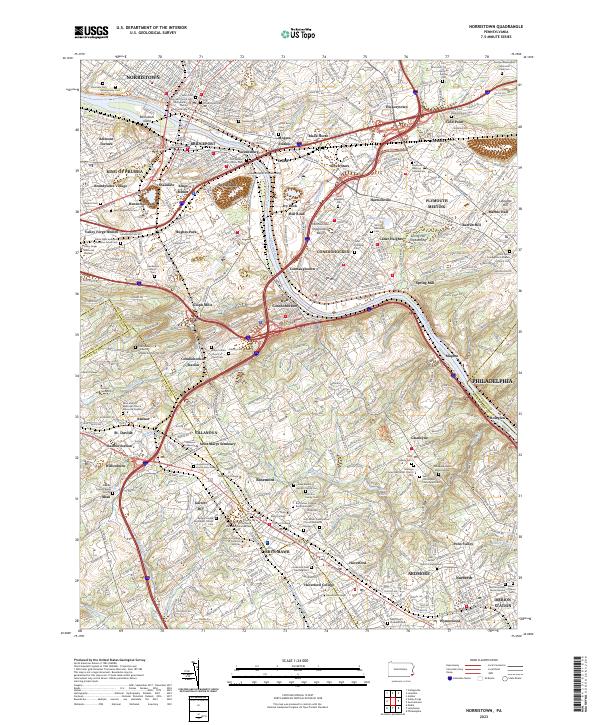USGS Topographic Map – Norristown