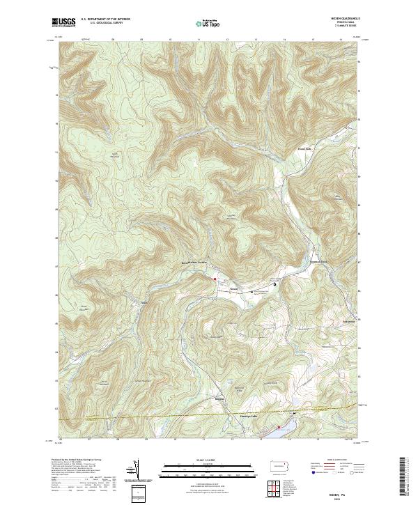 USGS Topographic Map – Noxen