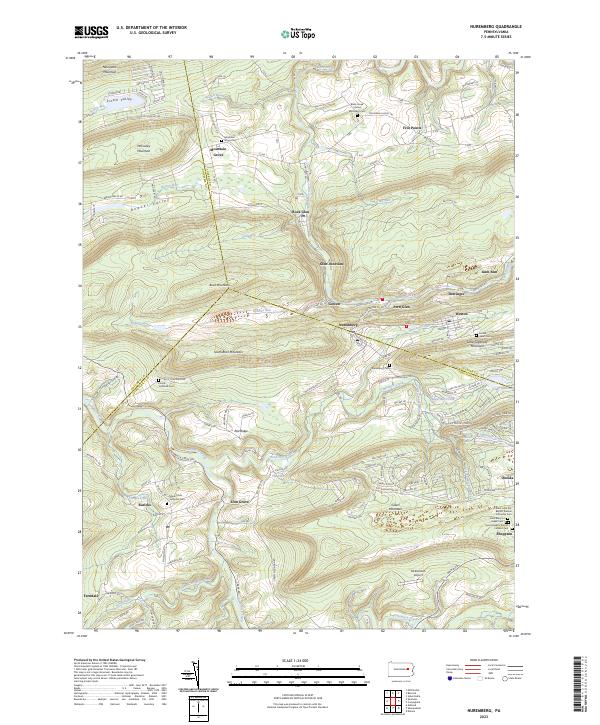 USGS Topographic Map – Nuremberg