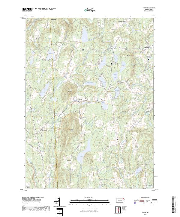 USGS Topographic Map – Orson