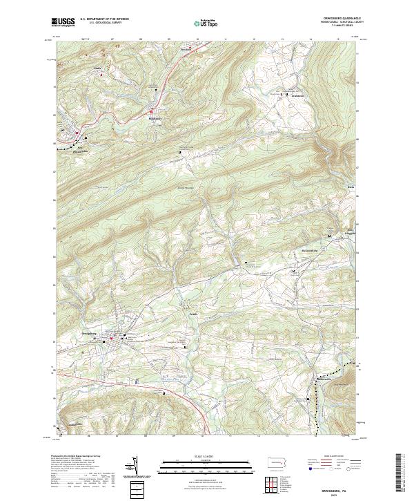 USGS Topographic Map – Orwigsburg