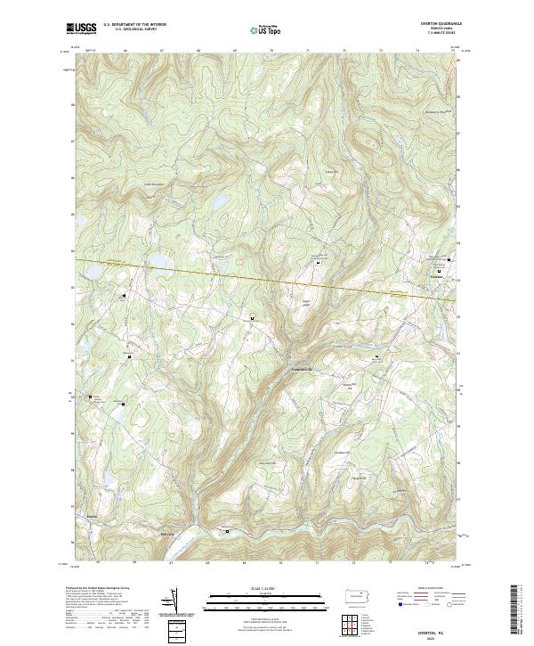 USGS Topographic Map – Overton