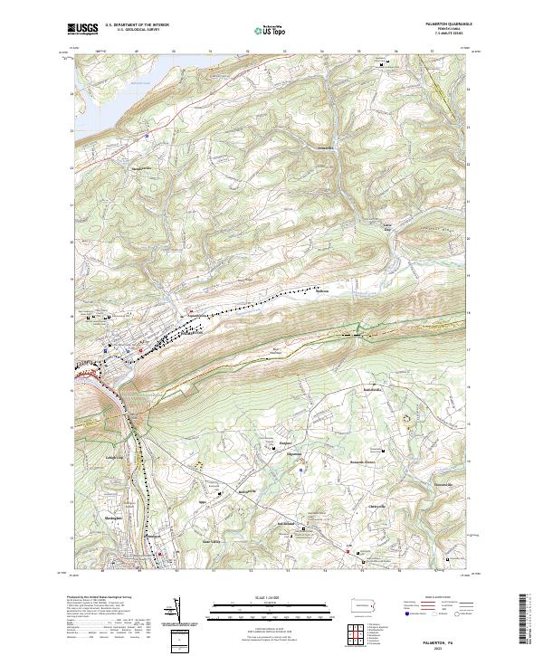 USGS Topographic Map – Palmerton