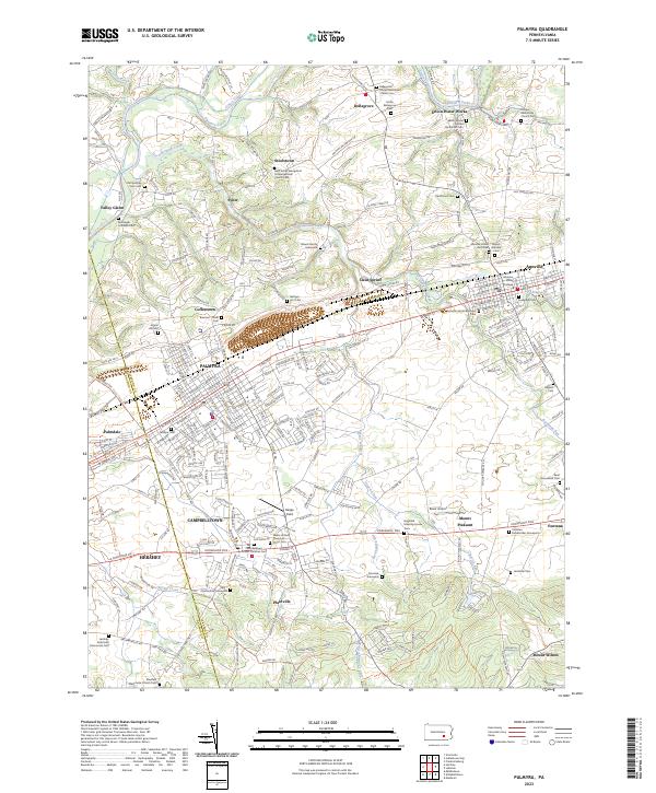 USGS Topographic Map – Palmyra