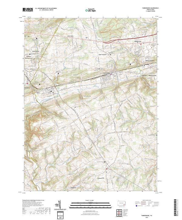 USGS Topographic Map – Parkesburg
