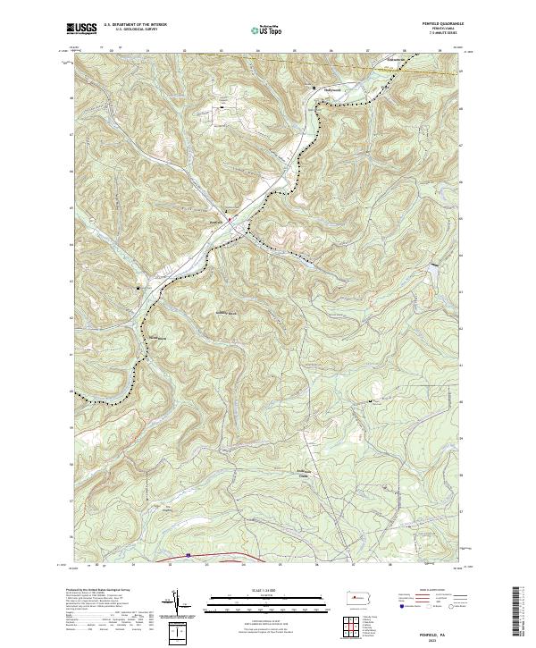 USGS Topographic Map – Penfield