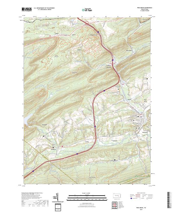 USGS Topographic Map – Pine Grove