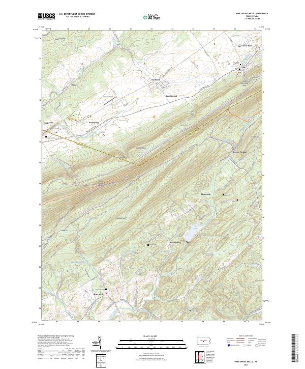USGS Topographic Map – Pine Grove Mills