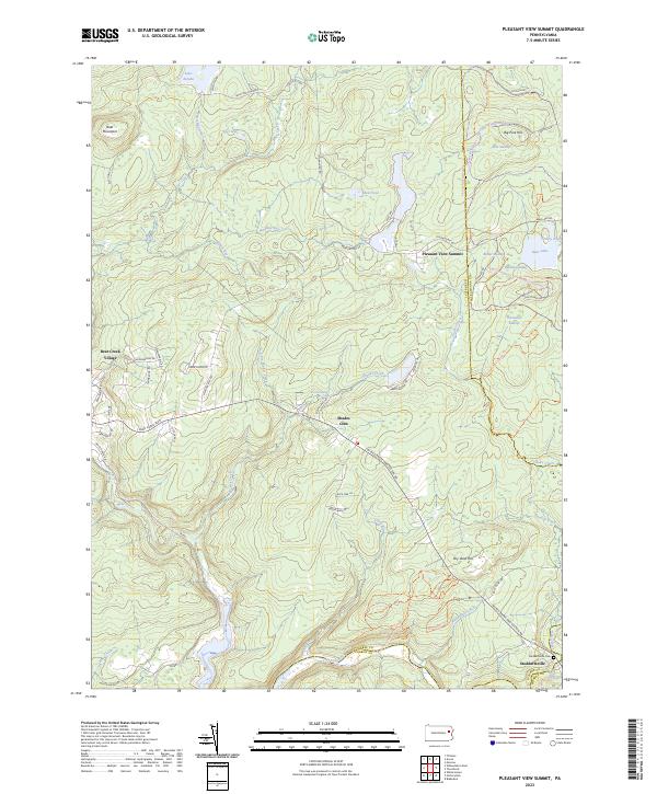 USGS Topographic Map – Pleasant View Summit
