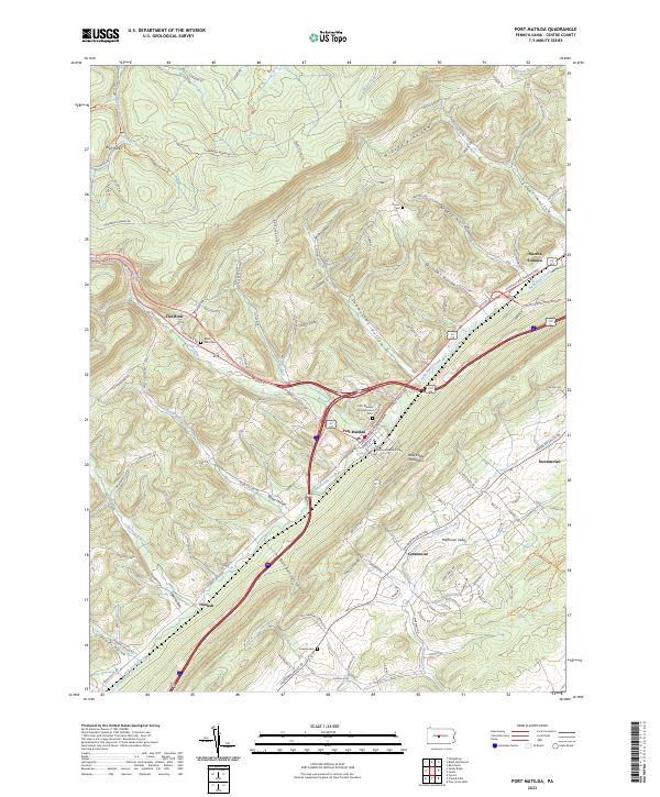 USGS Topographic Map – Port Matilda