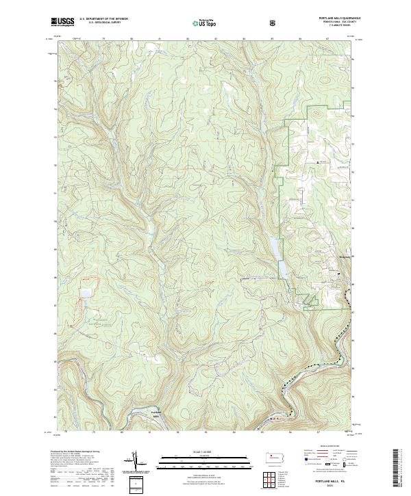 USGS Topographic Map – Portland Mills