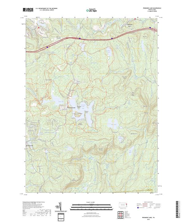 USGS Topographic Map – Promised Land