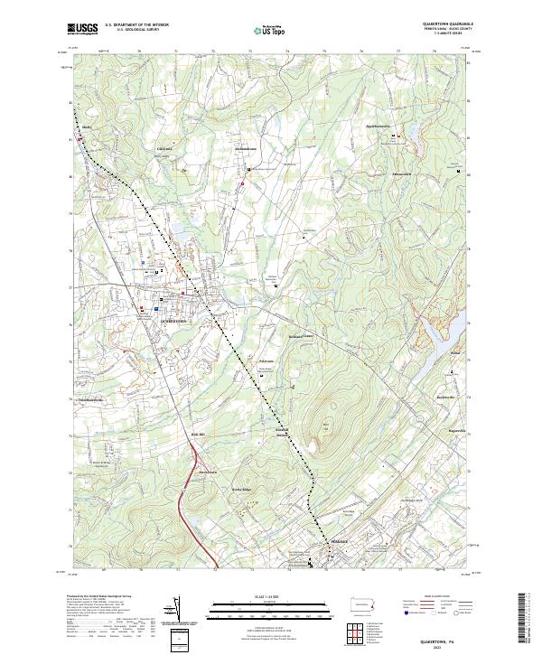 USGS Topographic Map – Quakertown