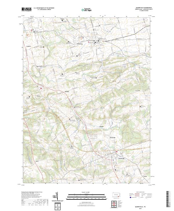 USGS Topographic Map – Quarryville