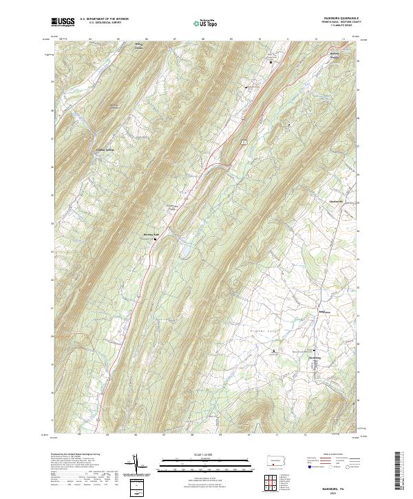 USGS Topographic Map – Rainsburg