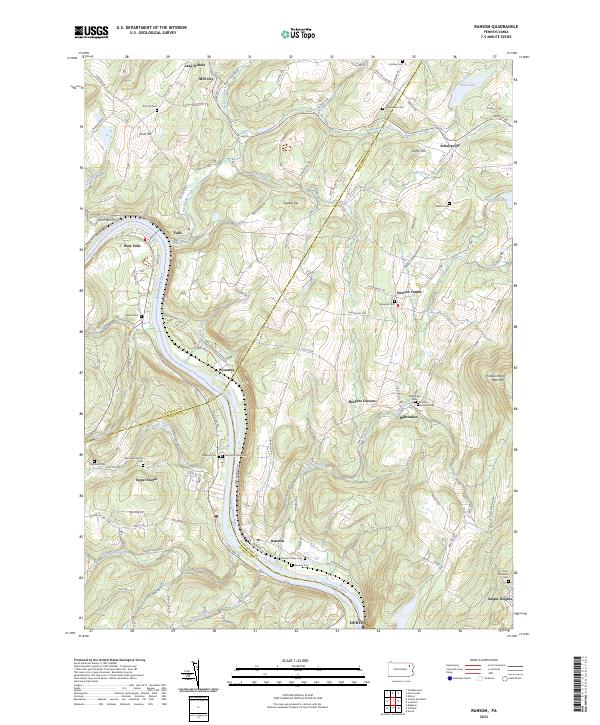 USGS Topographic Map – Ransom