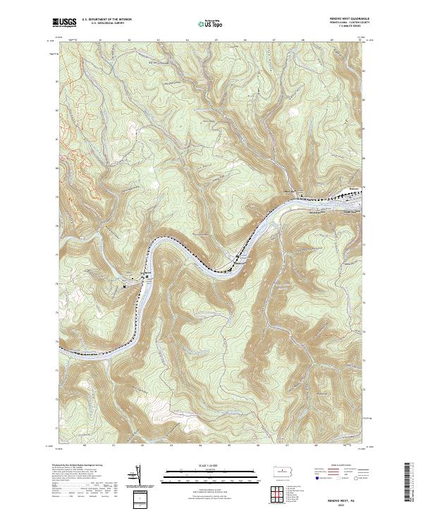 USGS Topographic Map – Renovo West