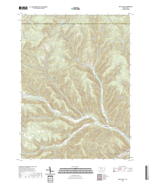 USGS Topographic Map – Rich Valley