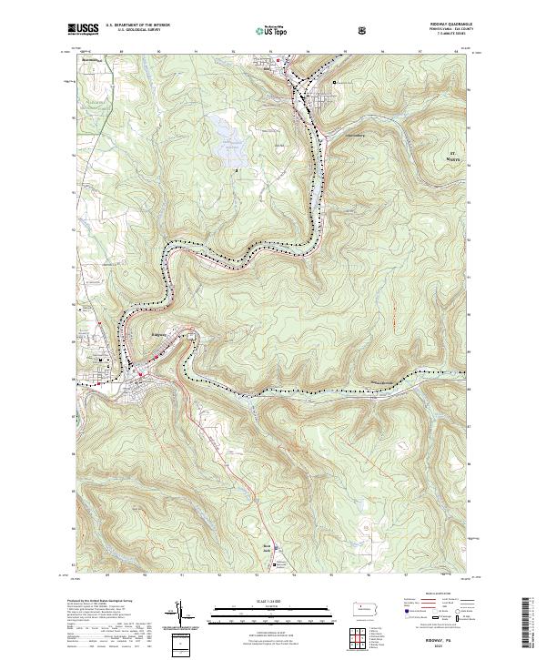 USGS Topographic Map – Ridgway