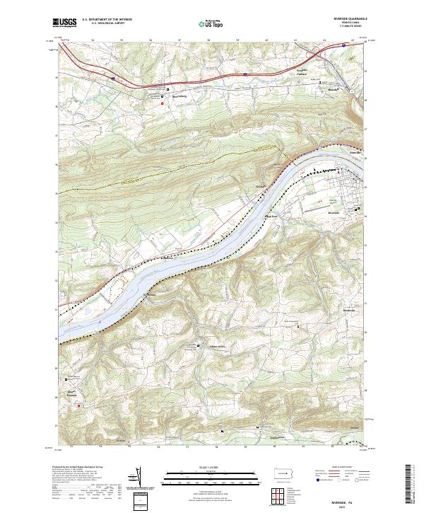 USGS Topographic Map – Riverside
