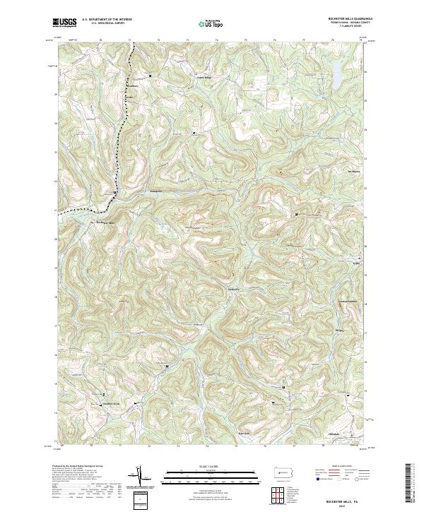 USGS Topographic Map – Rochester Mills