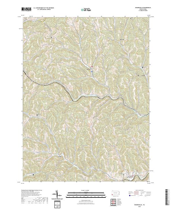 USGS Topographic Map – Rogersville