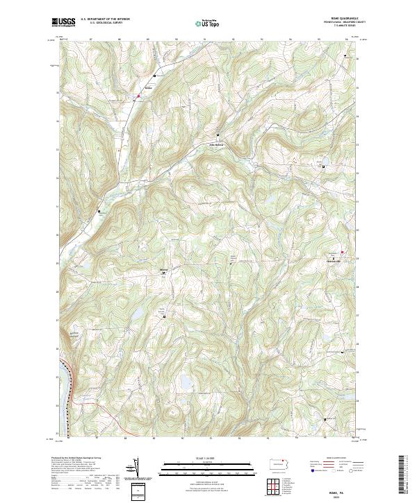 USGS Topographic Map – Rome