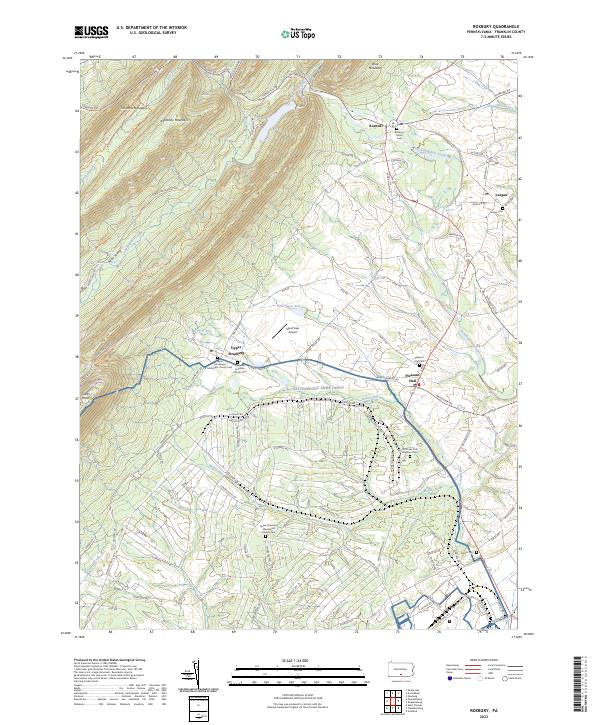 USGS Topographic Map – Roxbury