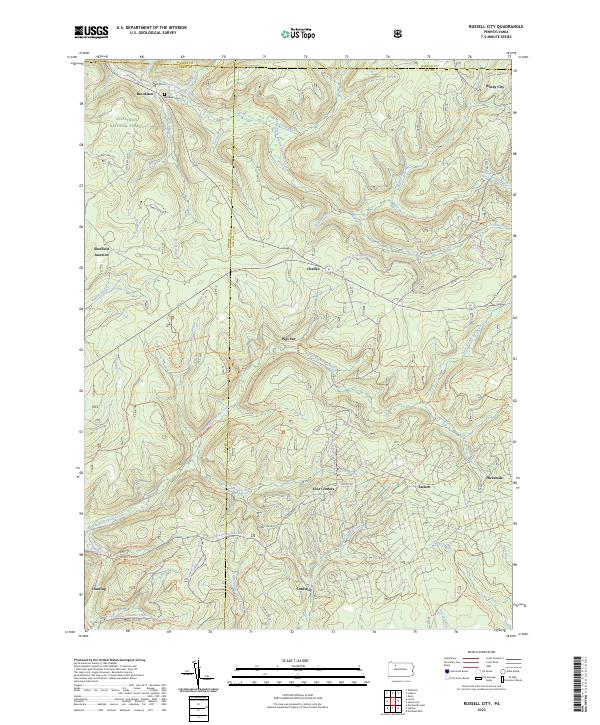 USGS Topographic Map – Russell City