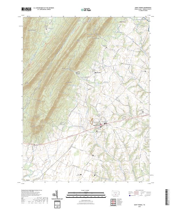 USGS Topographic Map – Saint Thomas
