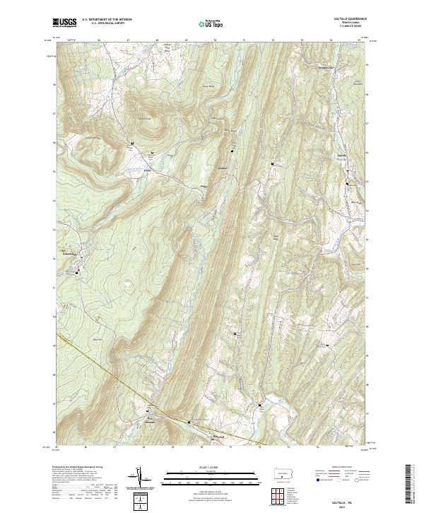 USGS Topographic Map – Saltillo