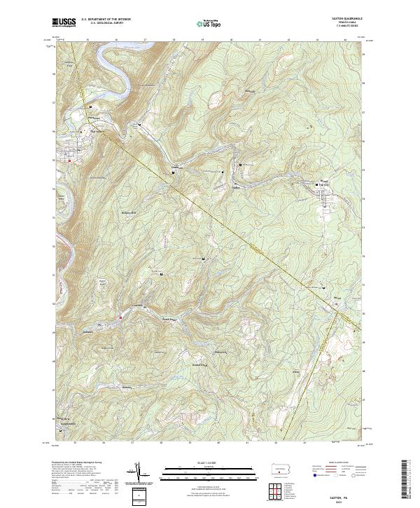 USGS Topographic Map – Saxton